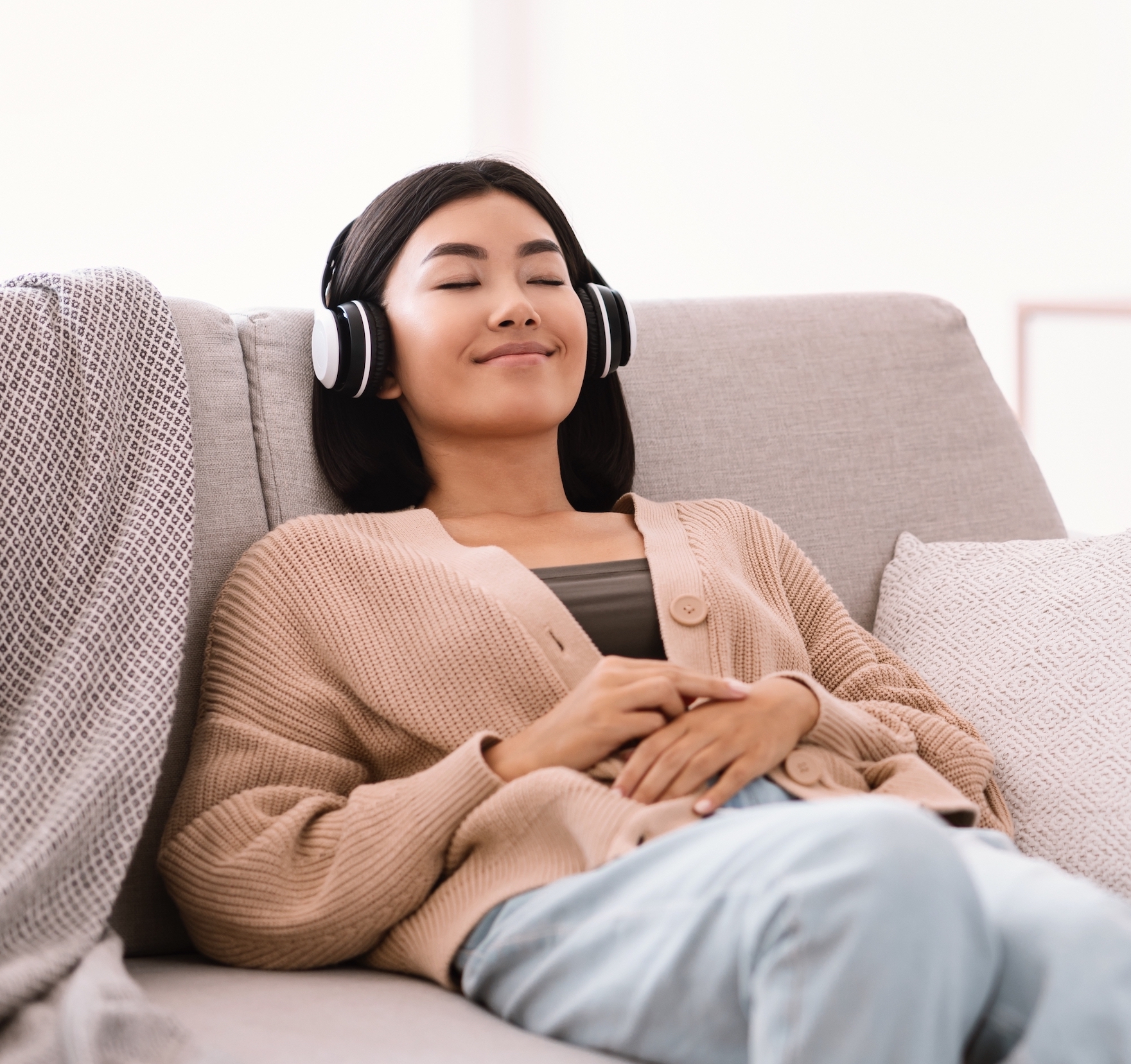 Woman Listening to SSP Therapy Music