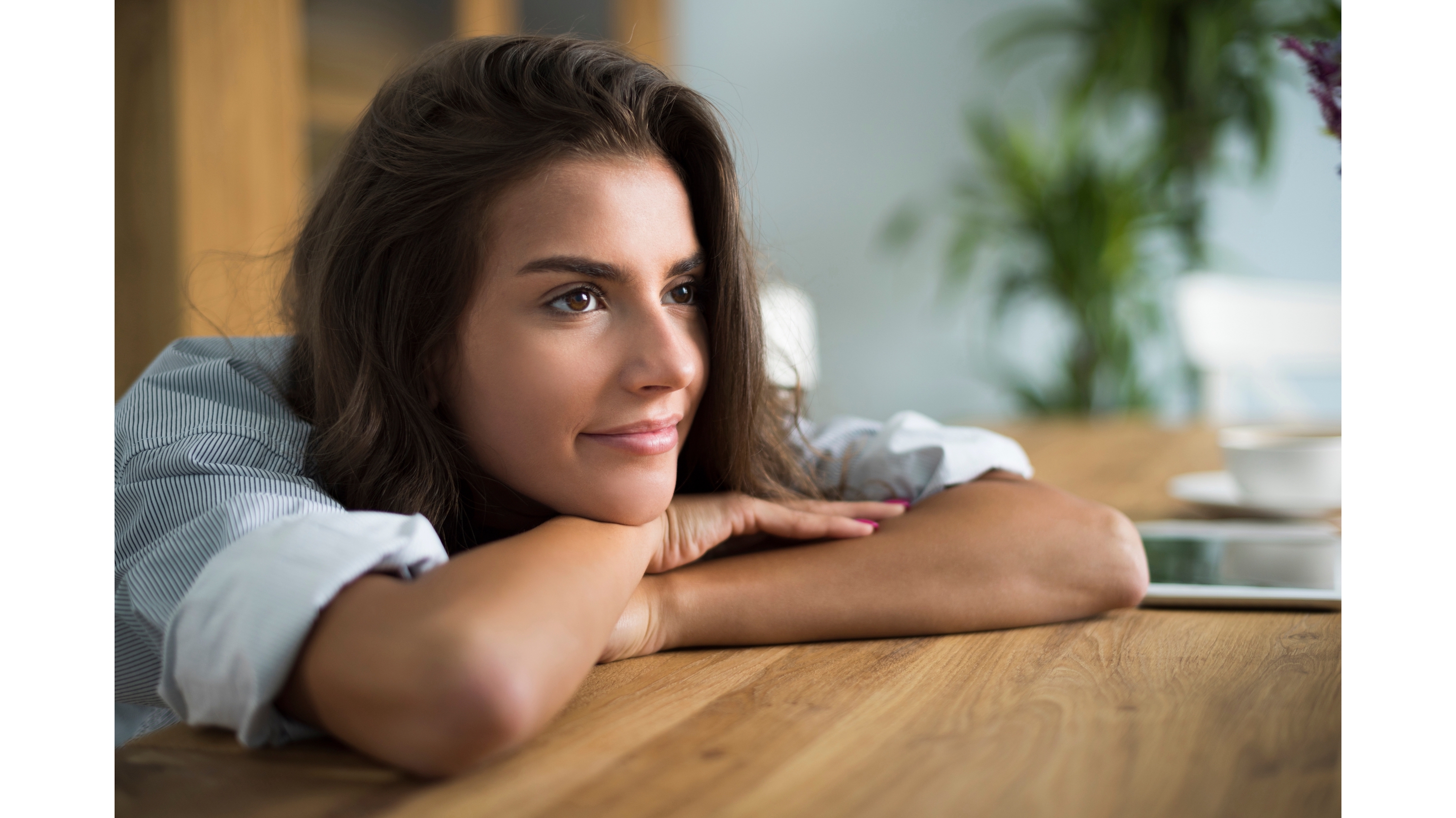 Woman Listening to Safe and Sound Protocol Music at Home